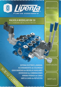 Válvula Modular VM 50 Accionamiento Eléctrico