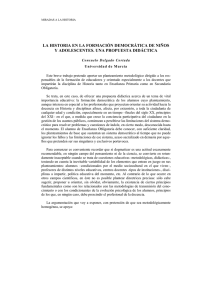 La Historia en la formación democrática de niños y adolescentes