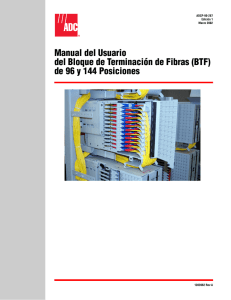 Manual del Usuario del Bloque de Terminación de Fibras (BTF) de