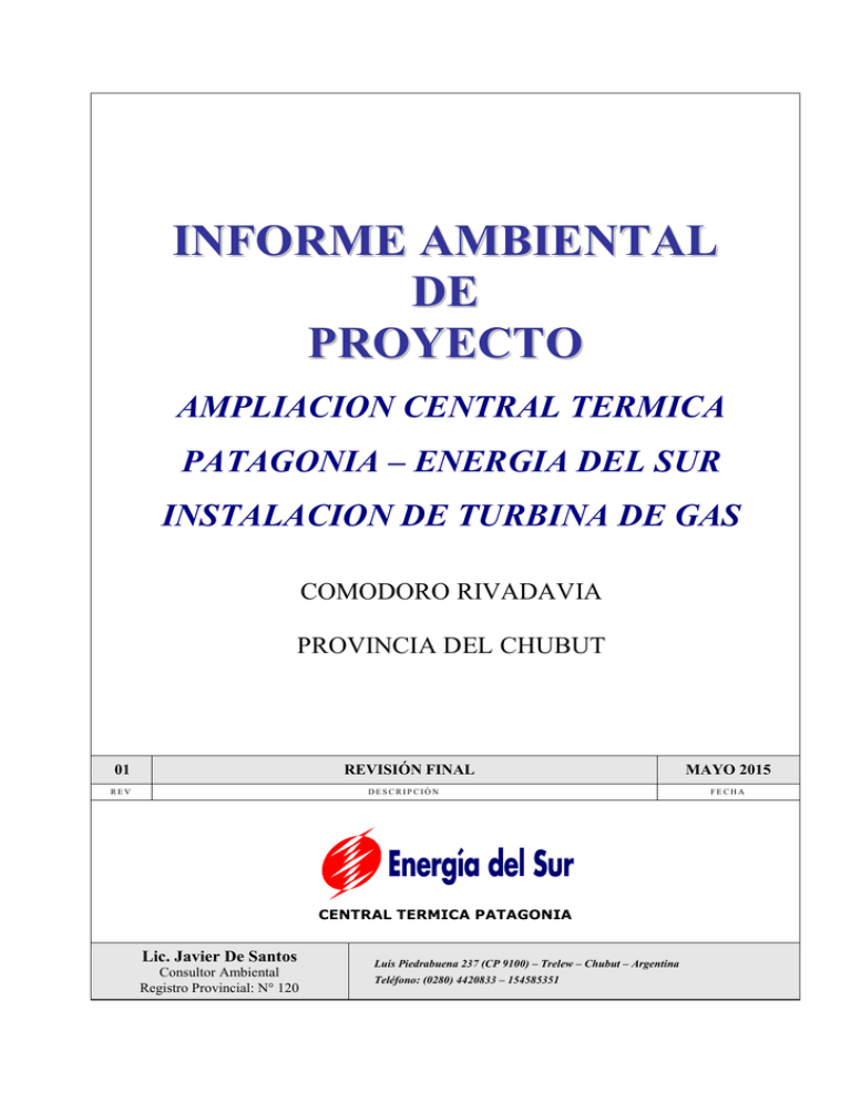 Informe Ambiental De Proyecto 3777