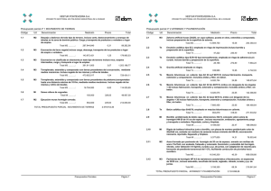 XESTUR PONTEVEDRA SA Presupuesto parcial nº 1