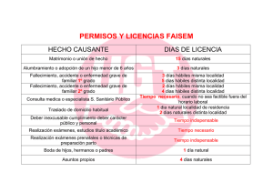permisos y licencias faisem