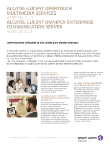 OpenTouch Multimedia Services - Alcatel