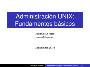 Administración UNIX: Fundamentos básicos