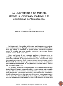 Historia de la Universidad de Murcia