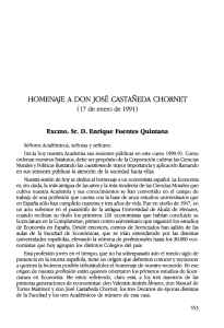 Homenaje a D. José Castañeda Chornet