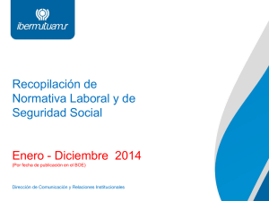 Recopilación de Normativa Laboral y de Seguridad Social 2014