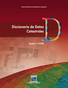 Diccionario de Datos Catastrales escala 1 : 10 000