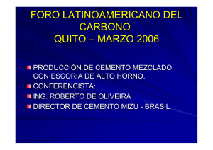 FORO LATINOAMERICANO DEL CARBONO QUITO – MARZO 2006