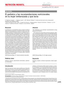 nutrición infantil - Acta Pediátrica Española
