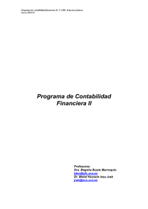 Programa de Contabilidad Financiera II
