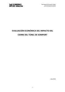 Evaluación económica del impacto del cierre del túnel de Somport