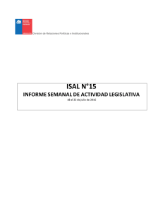 ISAL N°15 - Ministerio Secretaría General de la Presidencia