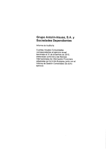 Page 1 Grupo Antolin-lrausa, S.A. y Sociedades Dependientes
