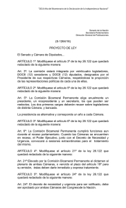 (S-1264/16) PROYECTO DE LEY El Senado y Cámara de