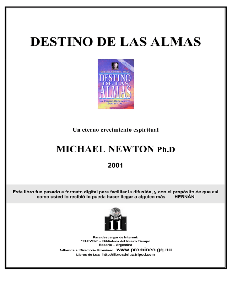 Destino De Las Almas Michael Newton Copia Re 8618