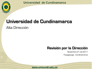Alta Dirección - Universidad de Cundinamarca