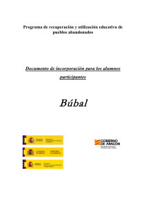 Información del programa en Búbal