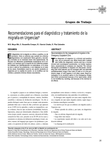 Recomendaciones para el diagnóstico y tratamiento de la migraña