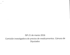 ISP-21 de marzo 2016 Comisión investigadora de precios de