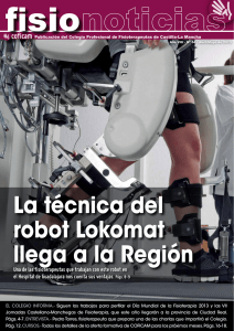 La técnica del robot Lokomat llega a la Región