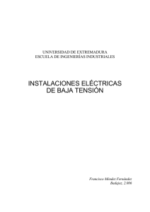 instalaciones eléctricas de baja tensión