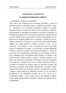 CONTENIDO DE LA SESION № 10 EL REGISTRO DE PERSONAS