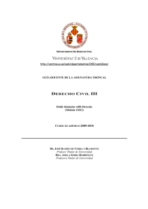 derecho civil iii - Universitat de València