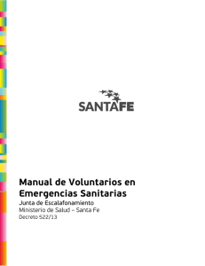Manual de Voluntarios en Emergencias Sanitarias (VES)