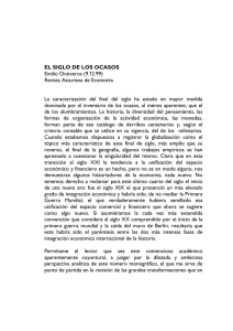 EL SIGLO DE LOS OCASOS Emilio Ontiveros (9.12.99) Revista