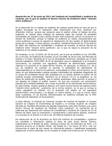 Resolución de 27 de junio de 2011 del Instituto de Contabilidad y