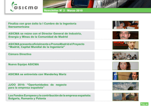 Newsletter N° 3 · Marzo 2010 Cámara Directiva ASICMA se reúne