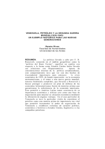 VENEZUELA, PETRÓLEO Y LA SEGUNDA GUERRA MUNDIAL