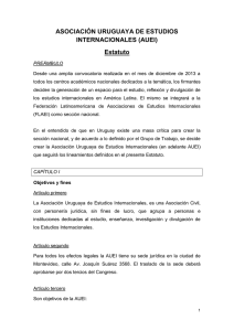 Estatuto - Asociación Uruguaya de Estudios Internacionales