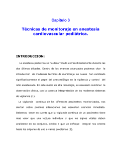 Cap. 3. Técnicas de monitoraje en anestesia cardiovascular pediátrica
