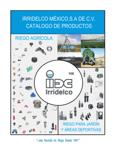 Catálogo de productos Irridelco.
