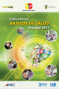 Indicadores Básicos de Salud, Ecuador 2011