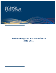 Revisión del Programa Macroeconómico 2015-2016