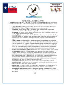march eagle bulletin lorenzo de zavala communicates the following