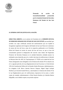 Demanda de acci&oacute;n de inconstitucionalidad promovida por