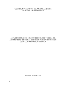 Análisis General del Impacto Económico y Social de la Norma para