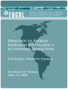 Derechos de Pueblos Indígenas Vinculados a Actividades Extractivas