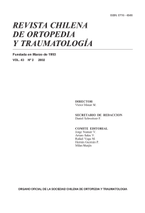 revista chilena de ortopedia y traumatología