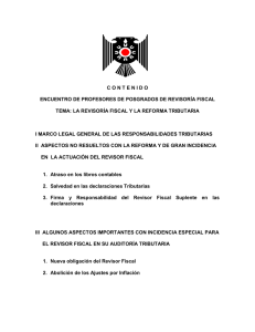 La Revisoría Fiscal y la Reforma Tributaria Nacional.