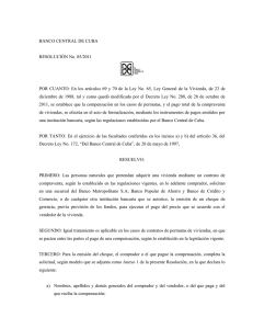 Resolución No. 85 de 2011 Procedimiento bancario para el pago en