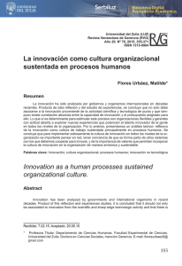 La innovación como cultura organizacional sustentada en procesos