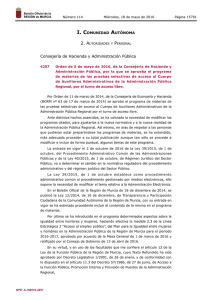 Publicaci&oacute;n n&uacute;mero 4257 del BORM n&uacute;mero 114 de 18/05/2016