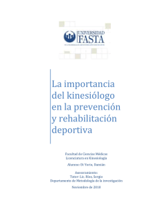 La importancia del kinesiólogo en la prevención y rehabilitación