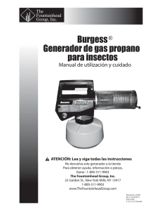 Burgess Generador de gas propano para insectos