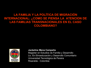 La familia y la política de migración internacional